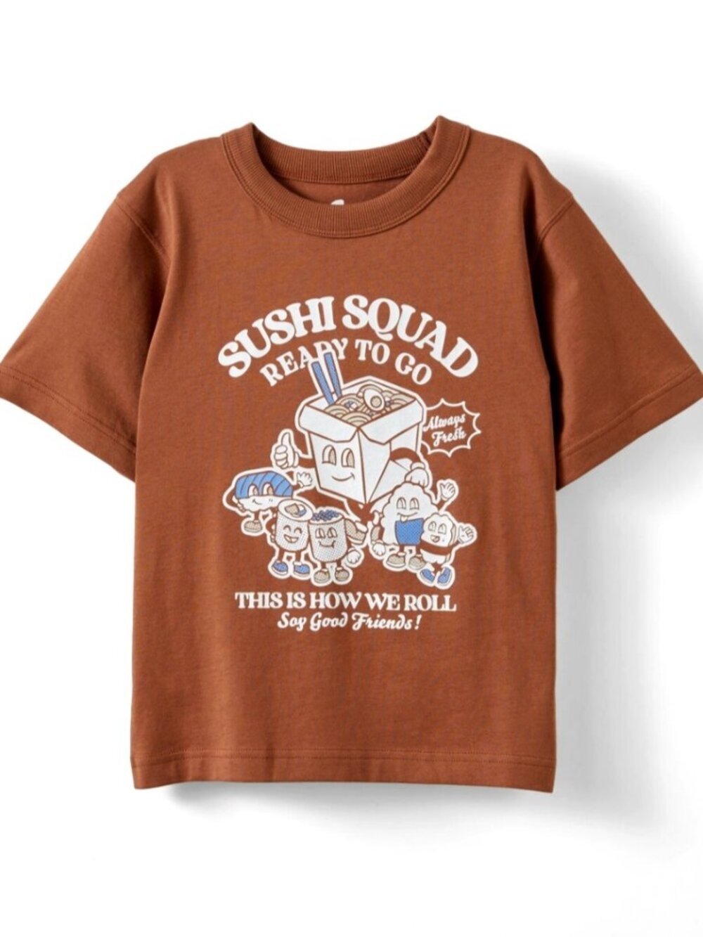 NWT Cotton On Kids Boys' Sushi Squad Graphic Tee, Size 4T
